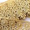 1 Yard 3 Inch Raven Metallic Gold Floral Venice Lace Trim for Costumes Gowns and Decor